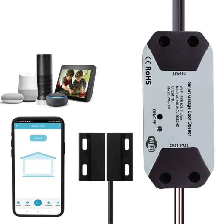 Tuya APP Remote Control WIFI Smart Garage Door Controller, Specification: US Plug