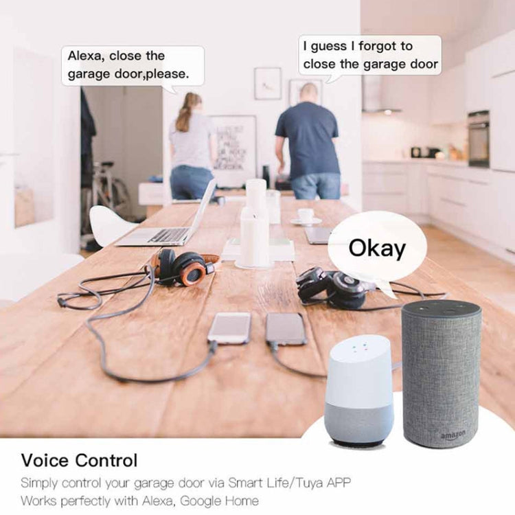 Tuya APP Remote Control WIFI Smart Garage Door Controller, Specification: AU Plug