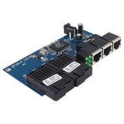 2 Fiber Port+3 Ethernet Port  AB-PCBA 100Mbps Fiber Transceiver