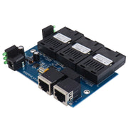 3 Fiber Port+2 Ethernet Port  AAB-PCBA 100Mbps Fiber Transceiver