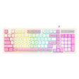 K-Snake Wired E-Sports Keyboard Mouse Mechanical Feel 98 Key Desktop Computer Notebook Keyboard, Style: Single Keyboard (Pink) - Wired Keyboard by K-Snake | Online Shopping South Africa | PMC TechLife | Buy Now Pay Later Mobicred