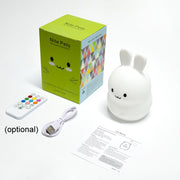 Rabbit Silicone Pat Night Light Children Gift Color Changing Lamp, Specification: Charging