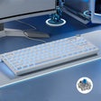 LANGTU LT84 Mechanical Luminous Keyboard, Style: Wired Single-mode Green Shaft (White) - free shipping - PMC TechLife - Order now!
