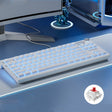 LANGTU LT84 Mechanical Luminous Keyboard, Style: Wired Single-mode Red Shaft (White) - free shipping - PMC TechLife - Order now!