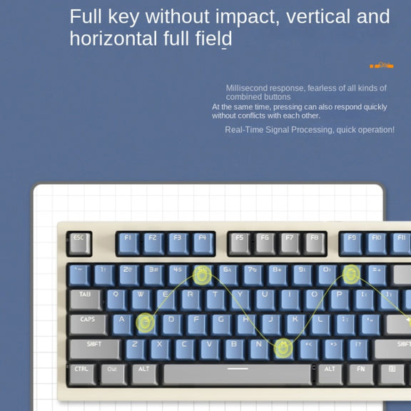 LANGTU LT84 Mechanical Luminous Keyboard, Style: Wired Single-mode Red Shaft (White)