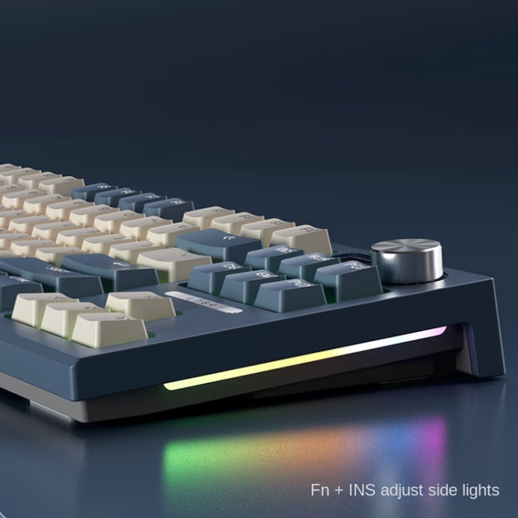 LANGTU LT84 Mechanical Luminous Keyboard, Style: Wired Single-mode Green Shaft (White)