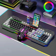 K-Snake Mechanical Feel Keyboard Mouse Kit USB Wired 104 Keycaps Computer Keyboard, Style: Keyboard+Mouse (Black Gray) - Wired Keyboard by K-Snake | Online Shopping South Africa | PMC TechLife | Buy Now Pay Later Mobicred