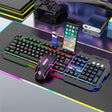 K-Snake Mechanical Feel Keyboard Mouse Kit USB Wired 104 Keycaps Computer Keyboard, Style: Keyboard+Mouse (Black) - Wired Keyboard by K-Snake | Online Shopping South Africa | PMC TechLife | Buy Now Pay Later Mobicred