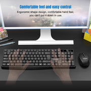 K-Snake WK800 Wireless 2.4G Keyboard Mouse Set Tabletop Computer Notebook Business Office House Use, Color: White