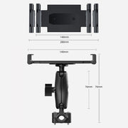 Car Rear Seat Folding Stretchable Headrest Tablet Bracket, Color: Metal Clamp Arm