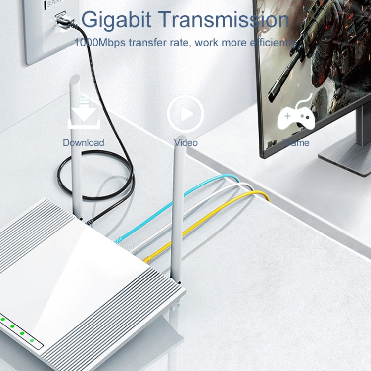 SAMZHE Cat6A Ethernet Cable UTP Network Patch Cable 15m(White)