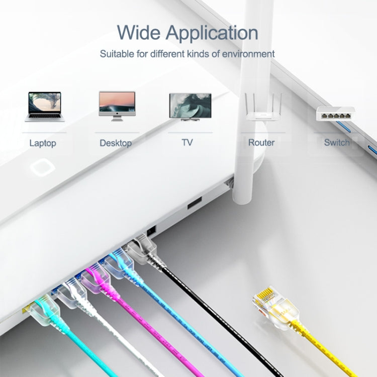 SAMZHE Cat6A Ethernet Cable UTP Network Patch Cable 10m(White)