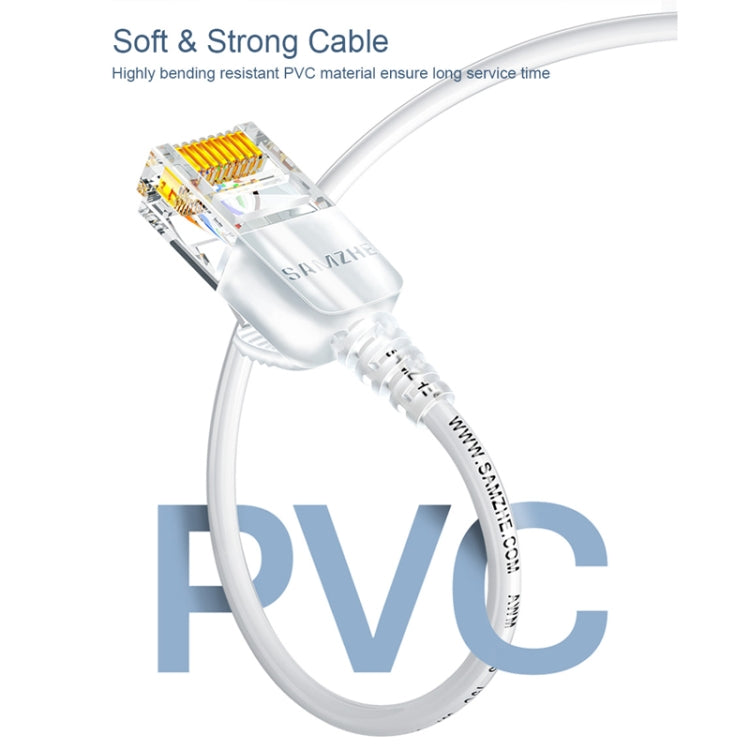 SAMZHE Cat6A Ethernet Cable UTP Network Patch Cable 20m(White)