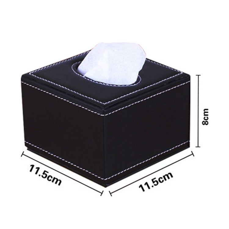 Wheat Pattern Hotel Restaurant Leather Square Paper Box Car Tissue Box