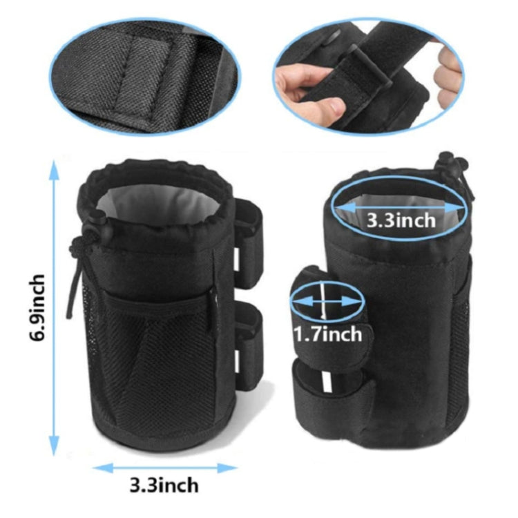 Bicycle Water Cup Holder Stroller Hanging Bottle Bag(Grey)
