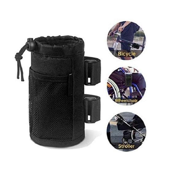 Bicycle Water Cup Holder Stroller Hanging Bottle Bag(Grey)