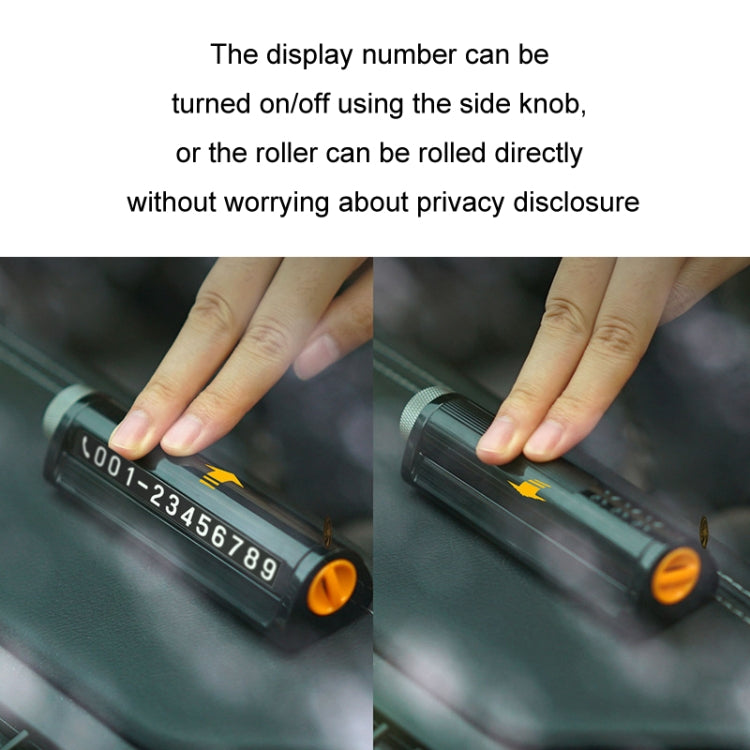 Multifunctional Break Window Mini Safety Hammer Parking Number Plate(Grey)