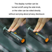 Multifunctional Break Window Mini Safety Hammer Parking Number Plate(Red)