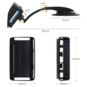 Car Suction Cup Dashboard Mobile Phone Holder with Sun Visor Folding Rotating Car Mount, Style: Hose Model