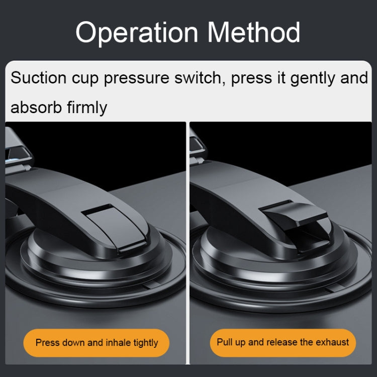 Car Suction Cup Dashboard Mobile Phone Holder with Sun Visor Folding Rotating Car Mount, Style: Hose Model