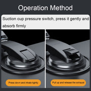 Car Suction Cup Dashboard Mobile Phone Holder with Sun Visor Folding Rotating Car Mount, Style: Hose Model