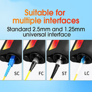 Comptyco AUA-400X 400 Times Handheld Fiber Optic Microscope for FC/SC/ST/LC Connector