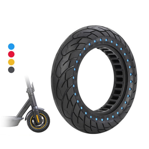 For Kugoo M4 Electric Scooter 10 Inch Inflatable Honeycomb Solid Run-flat Tire(36mm Slot Blue)
