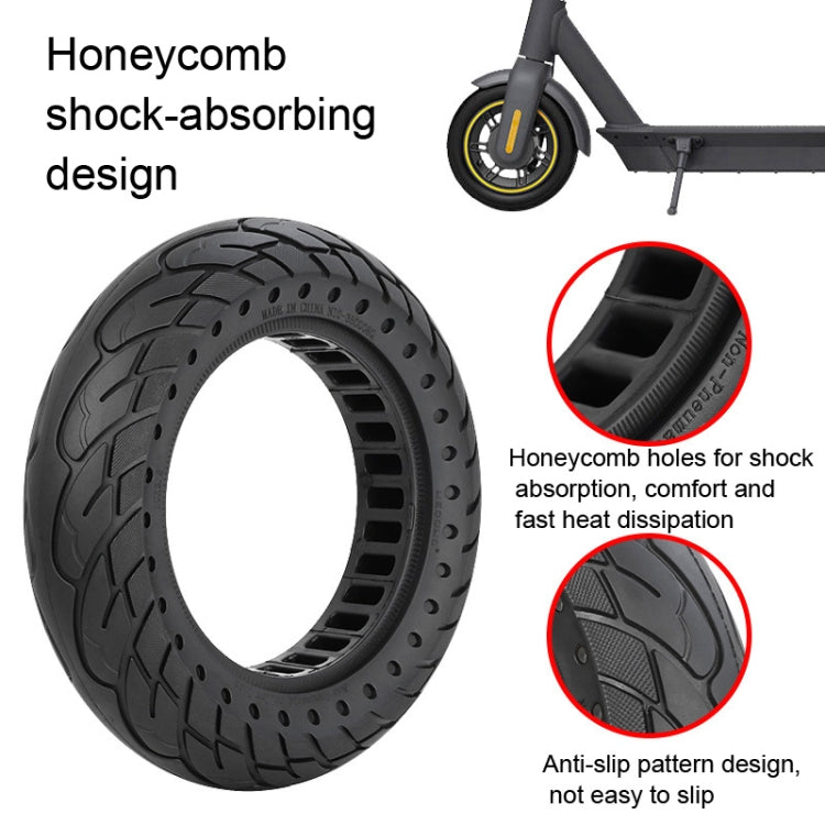 For Kugoo M4 Electric Scooter 10 Inch Inflatable Honeycomb Solid Run-flat Tire(36mm Slot Blue)