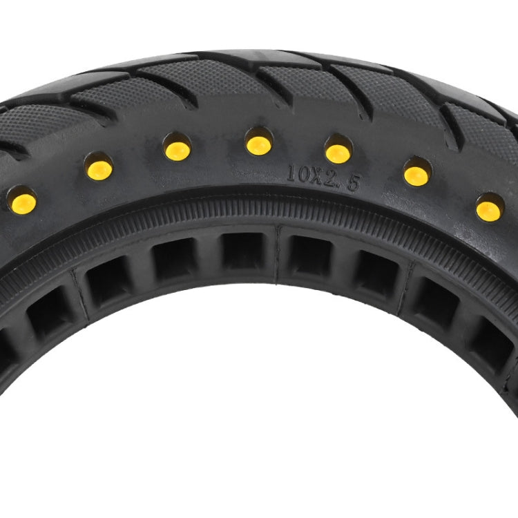 For Kugoo M4 Electric Scooter 10 Inch Inflatable Honeycomb Solid Run-flat Tire(36mm Slot Red)