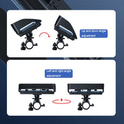 Rotatable Bicycle and Motorcycle Anti-shake Fixed Mobile Phone Holder with Sun Visor, Style: Classic Model