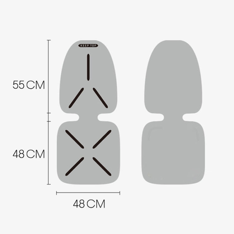 KEEP TOP Car Child Safety Seat Anti-Slip Thickened Anti-Wear Protective Pad(Gray)
