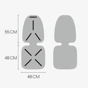 KEEP TOP Car Child Safety Seat Anti-Slip Thickened Anti-Wear Protective Pad(Gray)