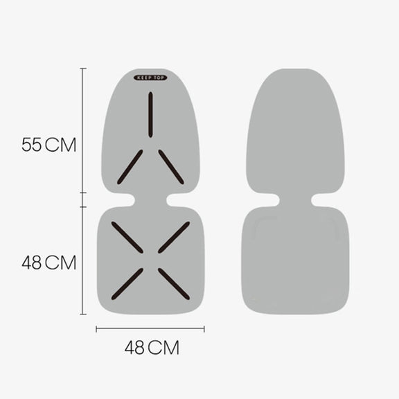 KEEP TOP Car Child Safety Seat Anti-Slip Thickened Anti-Wear Protective Pad(Black)