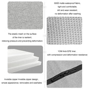 KEEP TOP Car Child Safety Seat Anti-Slip Thickened Anti-Wear Protective Pad(Gray)