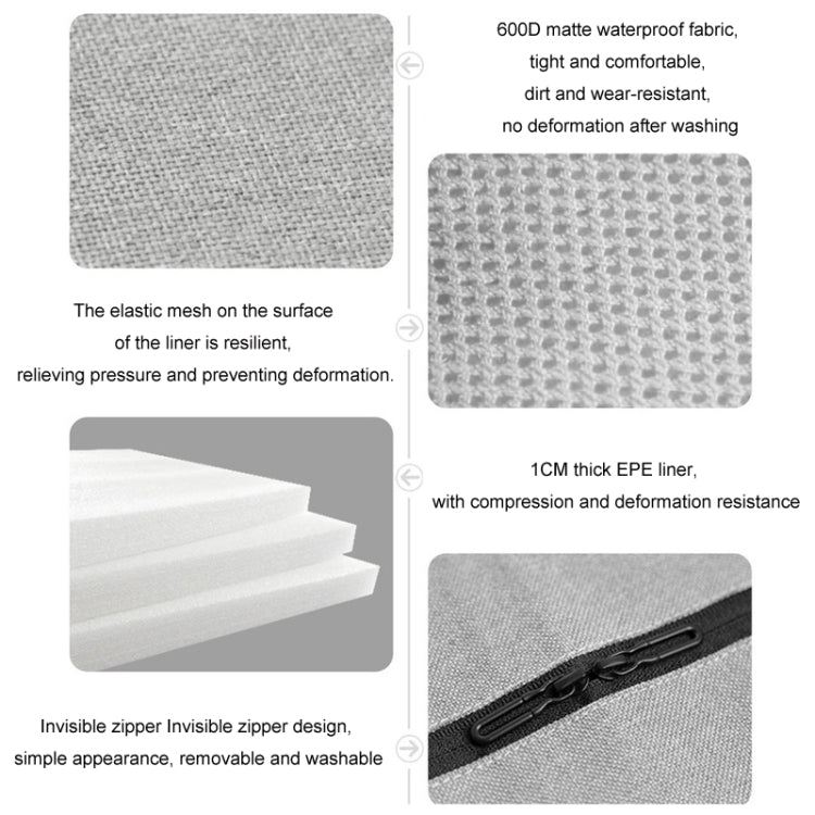 KEEP TOP Car Child Safety Seat Anti-Slip Thickened Anti-Wear Protective Pad(Gray)