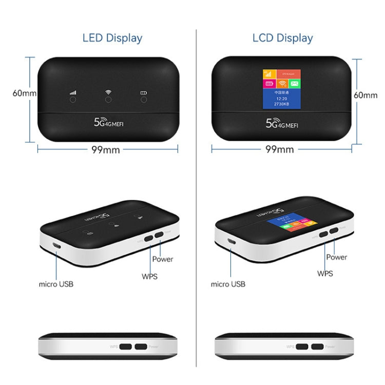 LT600 LCD Display 4G LTE Router Portable Car Terminal Mobile WIFI Card SIM Router
