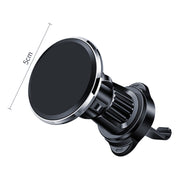 Aluminum Alloy Rotatable Magnetic Car Air Outlet Mobile Phone Holder(Silver)