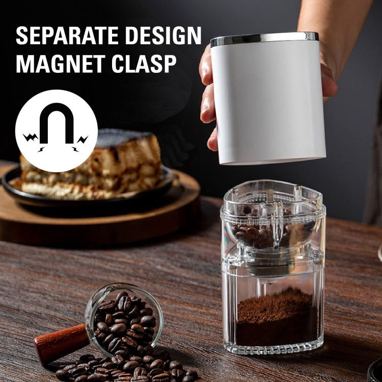 Coffee Electric Grinder Magnetic Snap-on Stainless Steel Blades Kitchen Gadgets(White)