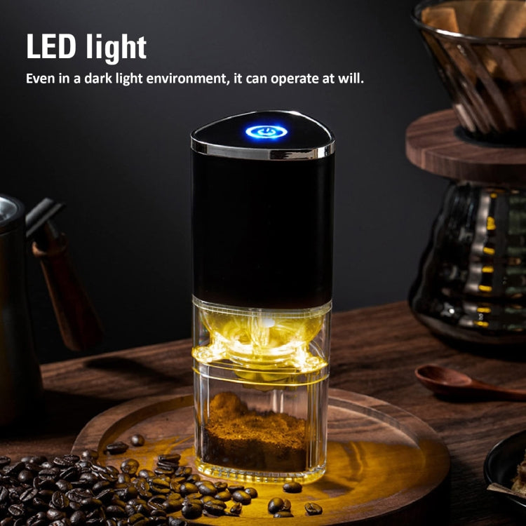 Coffee Electric Grinder Magnetic Snap-on Stainless Steel Blades Kitchen Gadgets(White)