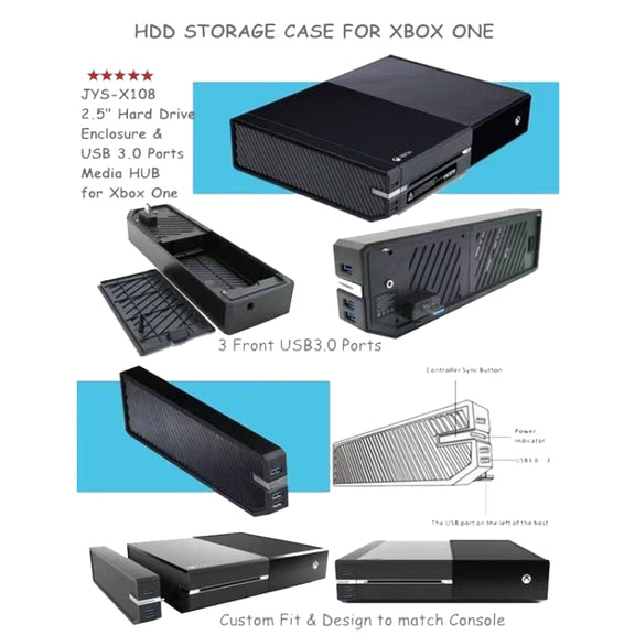 For Xbox One With HUB Function 2 In 1 HDD Expansion Center Plug And Play