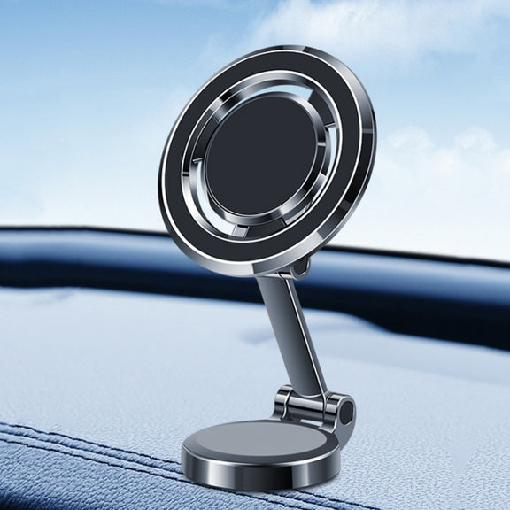 Dashboard Magnetic Navigation Foldable Universal Car Phone Holder(Black)