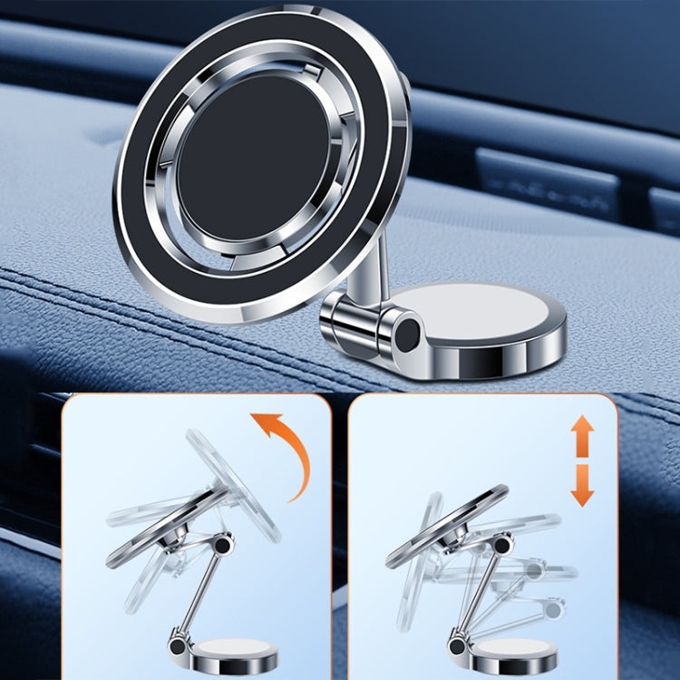 Dashboard Magnetic Navigation Foldable Universal Car Phone Holder(Black)