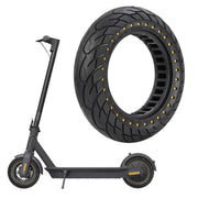 For Ninebot MAX G30 Electric Scooter 10x2.5 Inflatable Honeycomb Solid Run-flat Tire(44mm Slot Yellow)