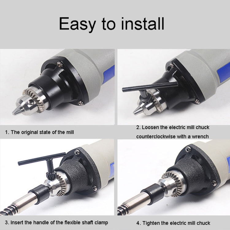 HILDA Power Drill Engraving Machine Accessories Drill Chuck Flexible Shaft, Diameter: 6mm