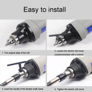 HILDA Power Drill Engraving Machine Accessories Drill Chuck Flexible Shaft, Diameter: 6mm