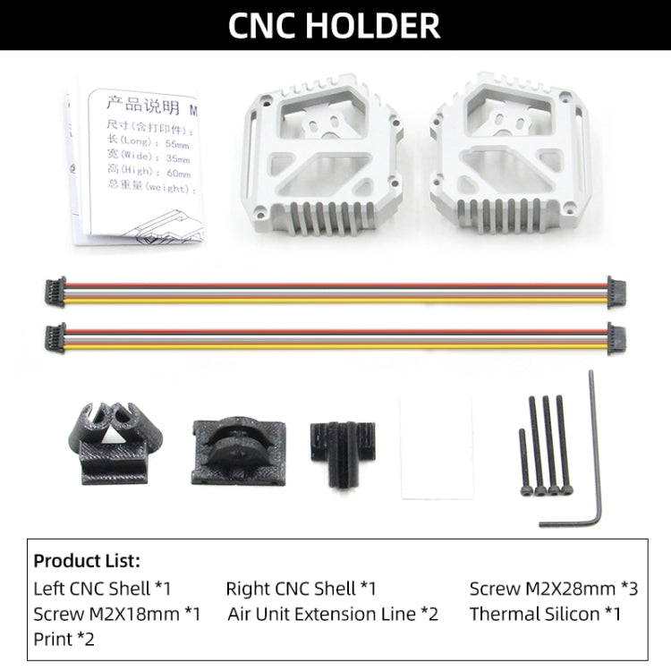 For DJI O3 AIR UNIT Camera Module Case Frame CNC Cage Holder