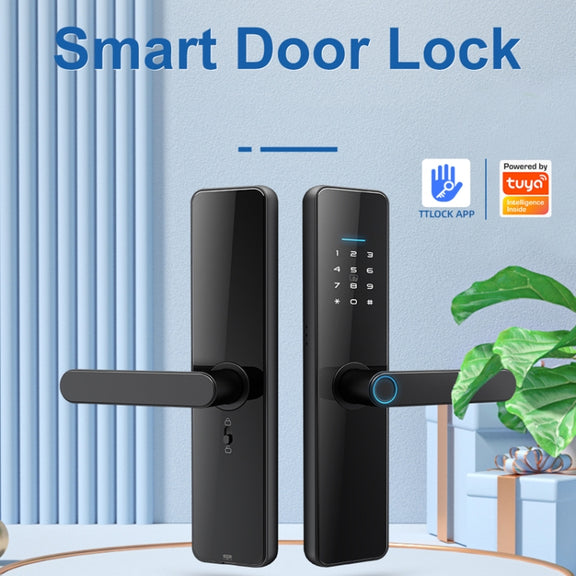 C91 Tuya Smart WiFi Password Fingerprint Electronic Door Lock(Bronze)