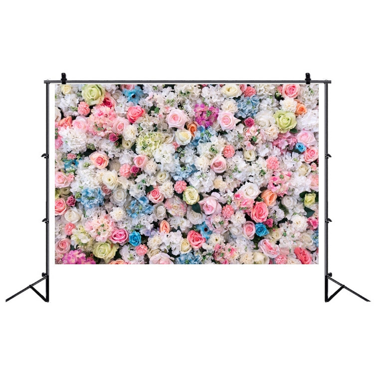 2.1 X 1.5m Festive Photography Backdrop 3D Wedding Flower Wall Hanging Cloth, Style: C-1886