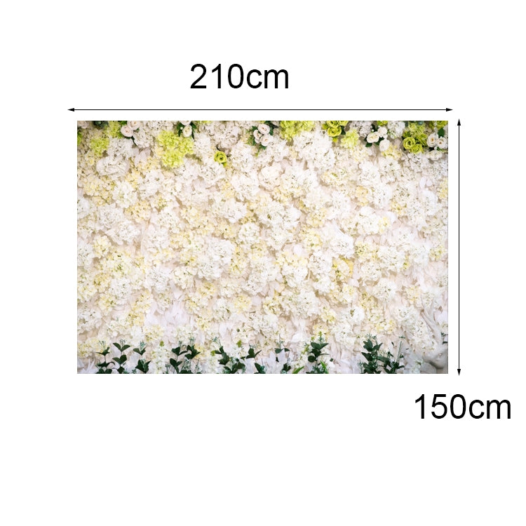 2.1 X 1.5m Festive Photography Backdrop 3D Wedding Flower Wall Hanging Cloth, Style: C-1889