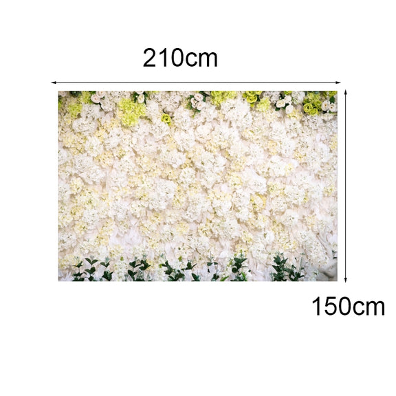 2.1 X 1.5m Festive Photography Backdrop 3D Wedding Flower Wall Hanging Cloth, Style: C-1886